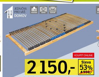 Pevný lamelový rošt Trio Star