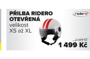 PŘILBA RIDERO OTEVŘENÁ velikost XS až XL