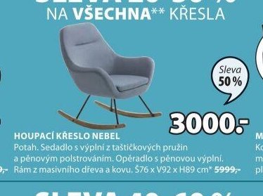 HOUPACÍ KŘESLO NEBEL