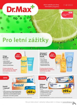aktuální leták Dr. Max 1.7.2022-31.8.2022
