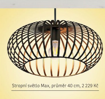 Stropní světlo Max, průměr 40 cm