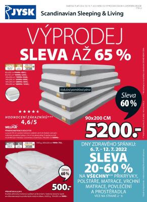 aktuální leták Jysk 6.7.2022-19.7.2022