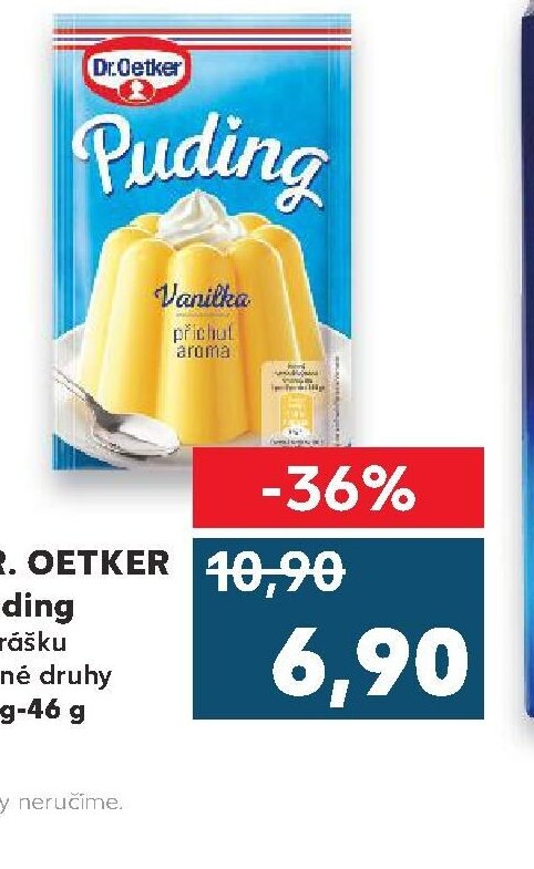 DR. OETKER Puding v prášku různé druhy 38 g-46 g