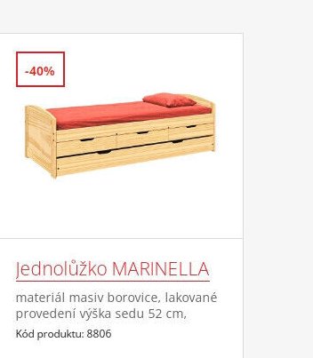 Jednolůžko MARINELLA