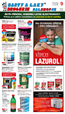 aktuální leták Barvy a laky drogerie 12.7.2022-31.7.2022