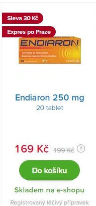 Endiaron 250 mg 20 tablet