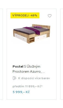 Postel S Úložným Prostorem Azurro, 180x200cm