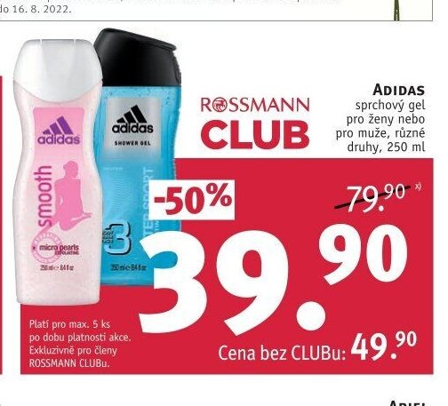 ADIDAS sprchový gel