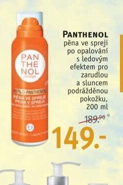 Panthenol pěna po opalování