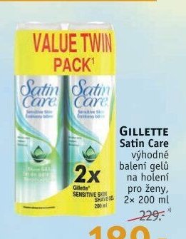 Gillette Satin Care gel na holení