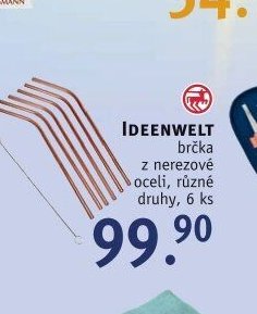 IDEENWELT brčka z nerezové oceli, různé druhy, 6 ks