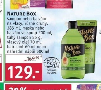 Nature Box šampon, balzám, maska nebo olej