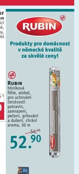 RUBIN hliníková fólie, 30 m