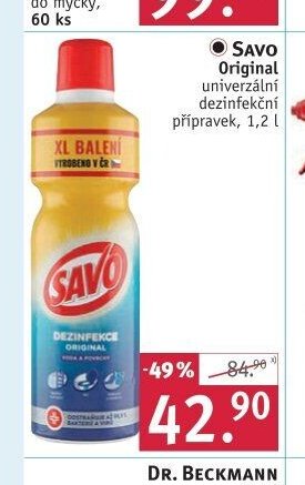 SAVO Original univerzální dezinfekční přípravek, 1,2 l
