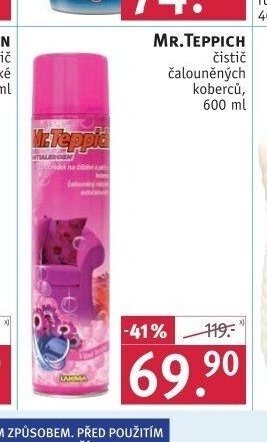 MR.TEPPICH čistič čalouněných koberců, 600 ml