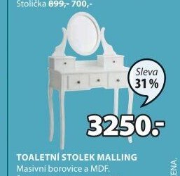 TOALETNÍ STOLEK MALLING