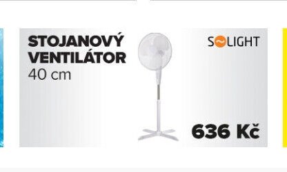 STOJANOVÝ VENTILÁTOR 40 cm