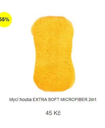 Mycí houba EXTRA SOFT MICROFIBER 2in1