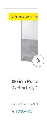 Skříň S Posuvnými Dveřmi Poly 1