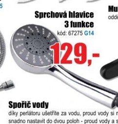 Sprchová hlavice 3 funkce - EVA.cz aktualniletaky.eu