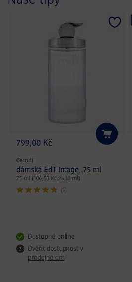 Cerruti dámská EdT Image, 75 ml - dm drogerie aktualniletaky.eu