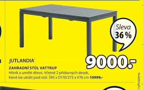 JUTLANDIA zahradní stůl VATTRUP