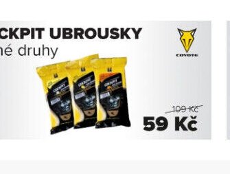 Cockpit ubrousky různé druhy