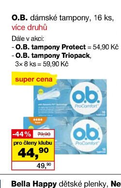 O.B. dámské tampony