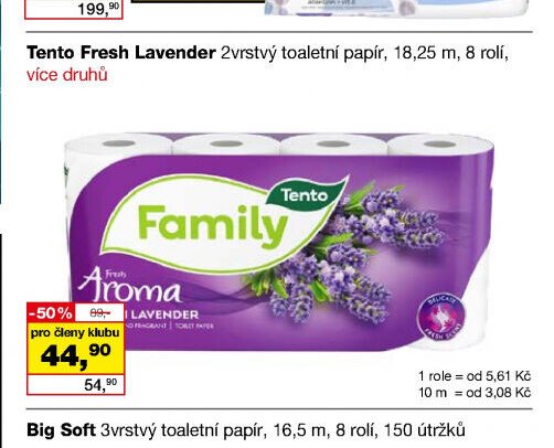 Tento Fresh Lavender 2vrstvý toaletní papír