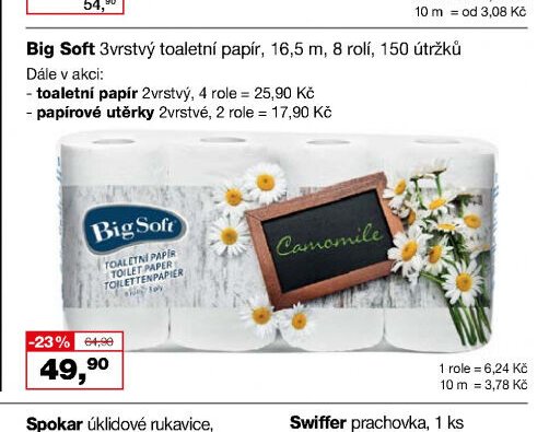 Big Soft 3vrstvý toaletní papír
