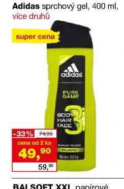 Adidas sprchový gel, 400 ml, více druhů