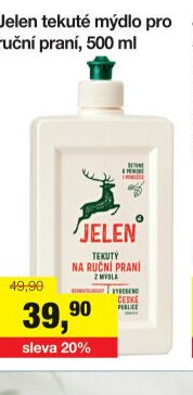 Jelen tekuté mýdlo pro ruční praní, 500 ml