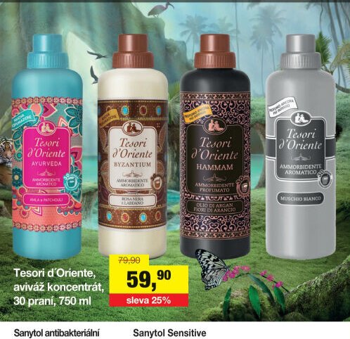 Tesori d'Oriente, aviváž koncentrát, 30 praní, 750 ml
