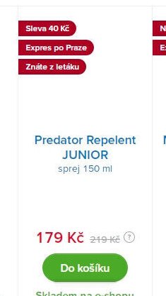 Predator Repelent JUNIOR sprej 150 ml