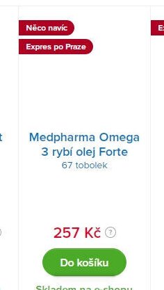 Medpharma Omega 3 rybí olej Forte 67 tobolek