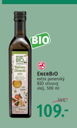ENERBIO extra panenský olivový olej, 500 ml