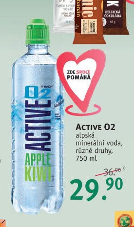 ACTIVE O2 alpská minerální voda, 750 ml