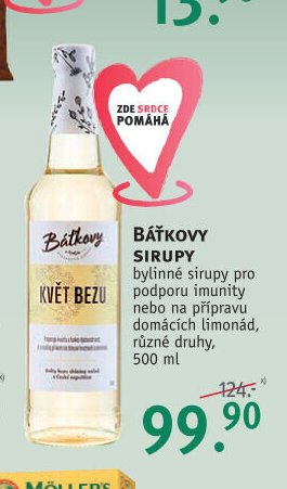 BÁŤKOVY SIRUPY bylinné sirupy, 500 ml
