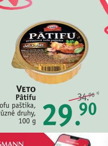 VETO Pâtifu tofu paštika, 100 g