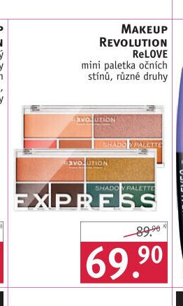 Makeup Revolution ReLOVE mini paletka očních stínů