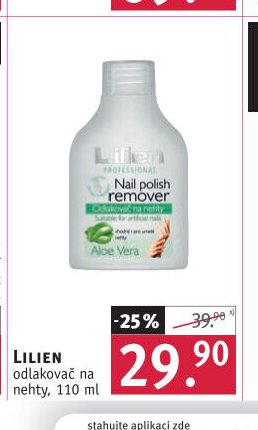 Lilien odlakovač na nehty