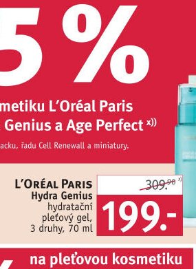 L'Oréal Paris Hydra Genius hydratační pleťový gel