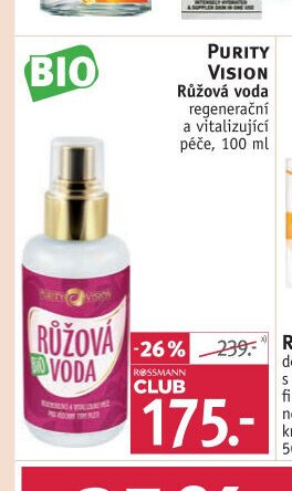 Purity Vision Růžová voda