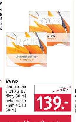 Ryor denní krém s Q10 a UV filtry