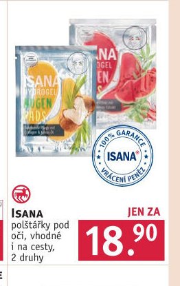 Isana polštářky pod oči