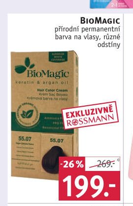 BioMagic přírodní permanentní barva na vlasy