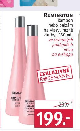 Remington šampon nebo balzám
