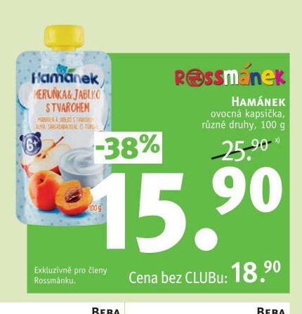 Hamánek ovocná kapsička