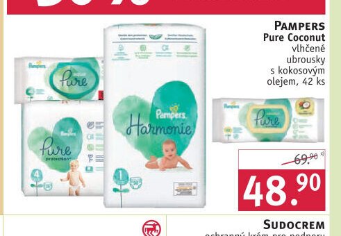 Pampers Pure Coconut vlhčené ubrousky