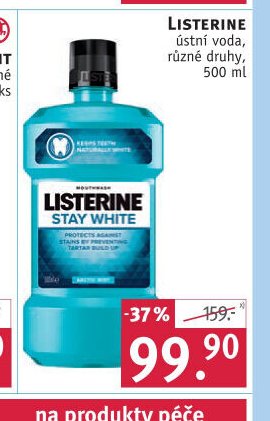 Listerine ústní voda, 500 ml